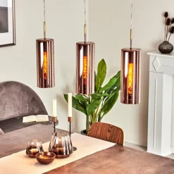 hofstein Suspension Vimodrone Nickel mat, 3 lumières