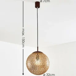 Lampes Dorées-hofstein Suspension Virga Rouille, 1 lumière