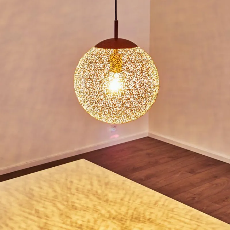 Lampes Dorées-hofstein Suspension Virga Rouille, 1 lumière