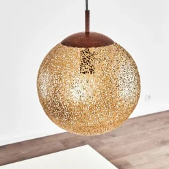 Lampes Dorées-hofstein Suspension Virga Rouille, 1 lumière