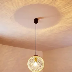 Lampes Dorées-hofstein Suspension Virga Rouille, 1 lumière