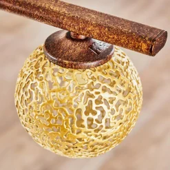 Lampes Dorées-hofstein Suspension Virga Rouille, 5 lumières