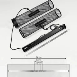 hofstein Suspension Vislanda Noir, 1 lumière