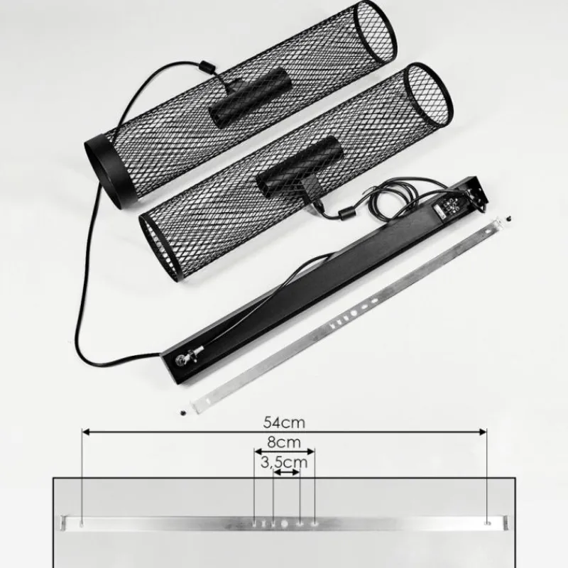 hofstein Suspension Vislanda Noir, 1 lumière