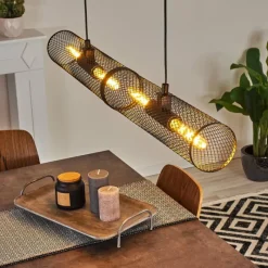 hofstein Suspension Vislanda Noir, 1 lumière