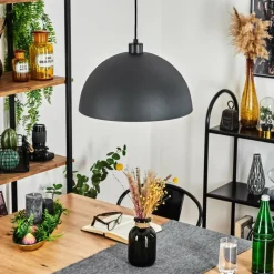 Lampes Dorées-hofstein Suspension Vivian Noir, 1 lumière