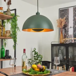 Lampes Dorées-hofstein Suspension Vivian Vert, 1 lumière