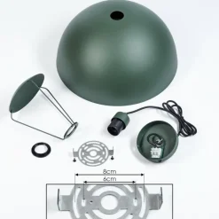 Lampes Dorées-hofstein Suspension Vivian Vert, 1 lumière