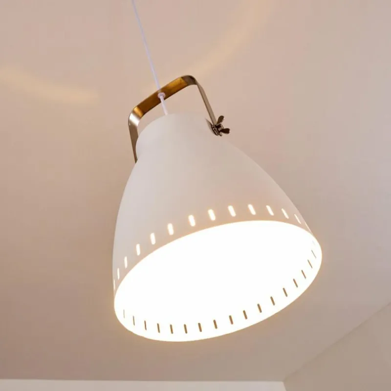 Lampes Industrielles-hofstein Suspension Vlissingen Blanc, 1 lumière