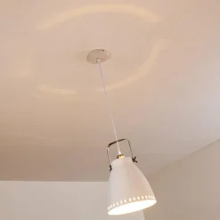 Lampes Industrielles-hofstein Suspension Vlissingen Blanc, 1 lumière