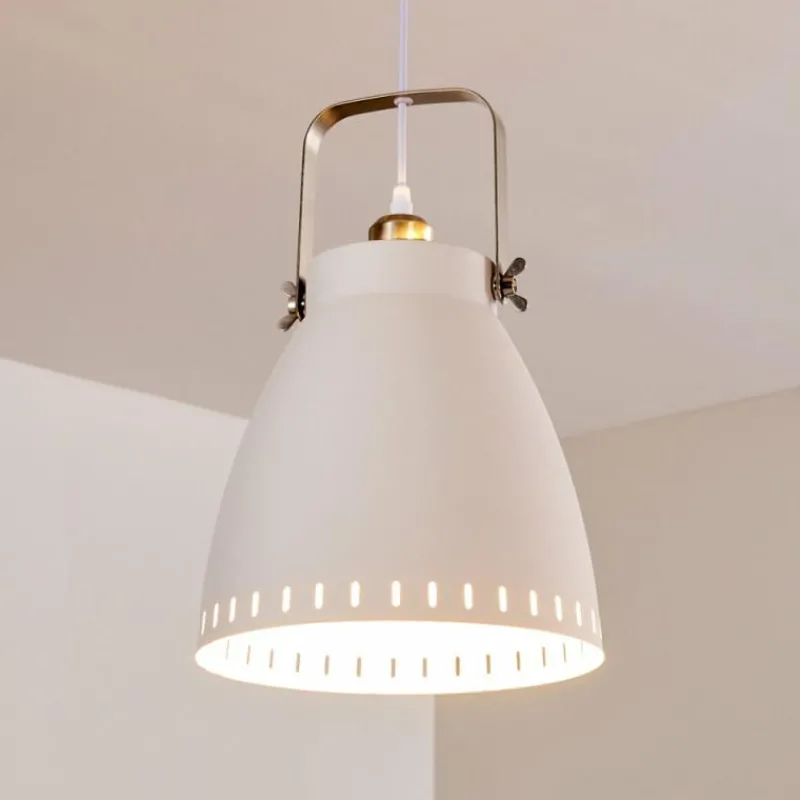 Lampes Industrielles-hofstein Suspension Vlissingen Blanc, 1 lumière