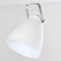 Lampes Industrielles-hofstein Suspension Vlissingen Blanc, 1 lumière