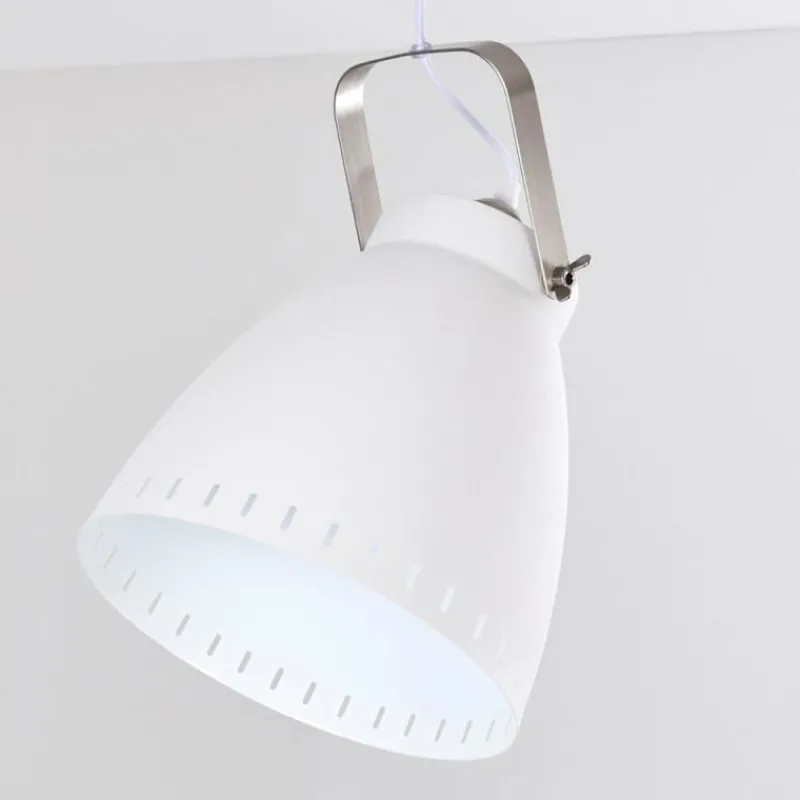 Lampes Industrielles-hofstein Suspension Vlissingen Blanc, 1 lumière