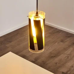 hofstein Suspension Vänersborg Noir, 1 lumière