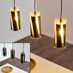 hofstein Suspension Vänersborg Noir, 3 lumières