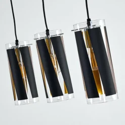 hofstein Suspension Vänersborg Noir, 3 lumières