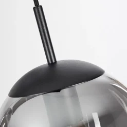 Suspension Verre Fumé-hofstein Suspension Voluntad Noir, 6 lumières