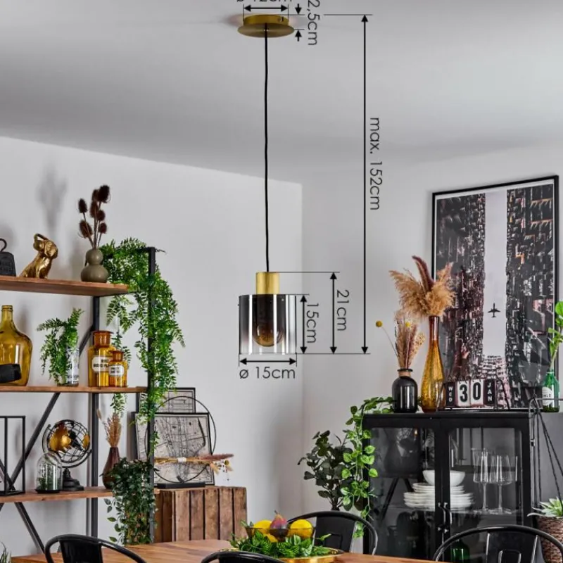 Lampes Dorées-hofstein Suspension Vuoltu Or, 1 lumière