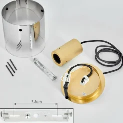 Lampes Dorées-hofstein Suspension Vuoltu Or, 1 lumière