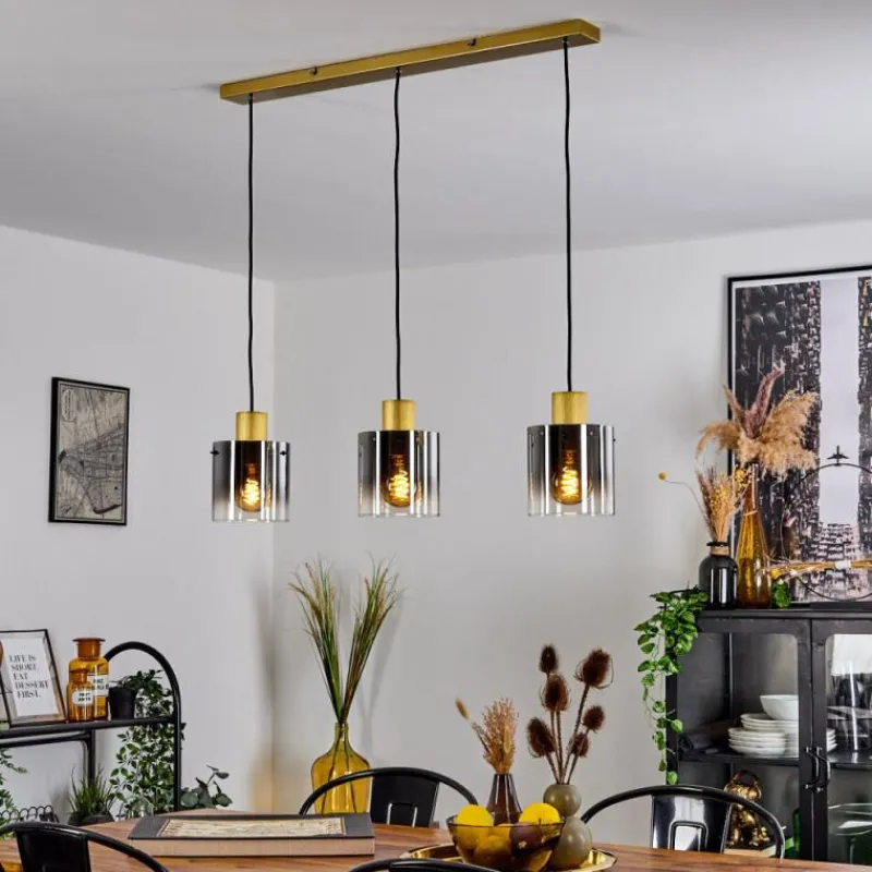 Lampes Dorées-hofstein Suspension Vuoltu Or, 3 lumières