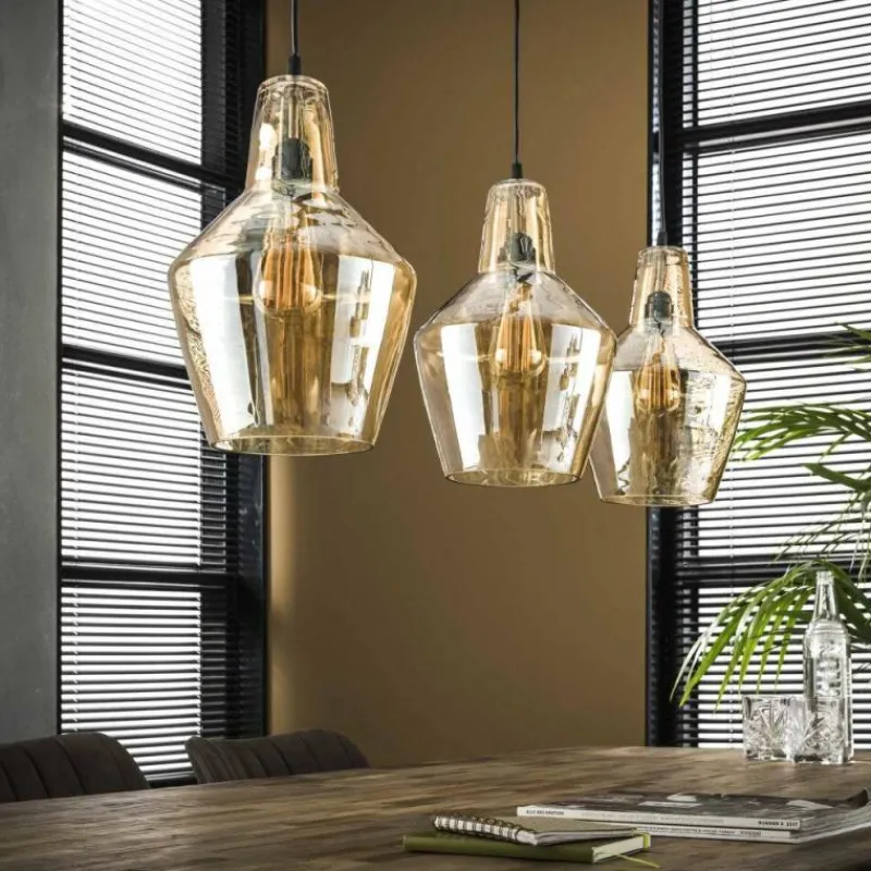 hofstein Suspension WAALSORDEN Transparent, 3 lumières