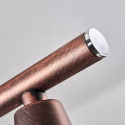 Suspension Verre Fumé-hofstein Suspension Warga LED Bronze, 4 lumières