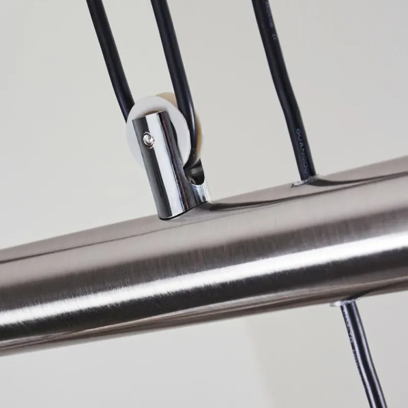 hofstein Suspension Warga LED Nickel mat, 4 lumières