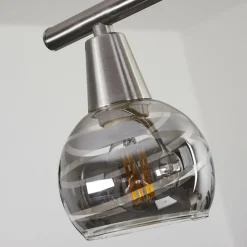 hofstein Suspension Warga LED Nickel mat, 4 lumières