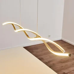 hofstein Suspension Wellington LED Acier inoxydable, 2 lumières* Éclairage Led