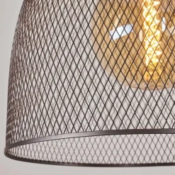 Lampes Vintages & Rétros-hofstein Suspension Wesa Noir, 2 lumières