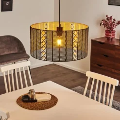 Lampes Dorées-hofstein Suspension Westlake Noir, 1 lumière