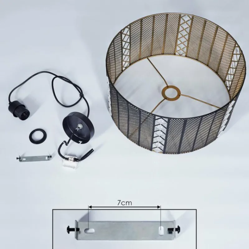 Lampes Dorées-hofstein Suspension Westlake Noir, 1 lumière