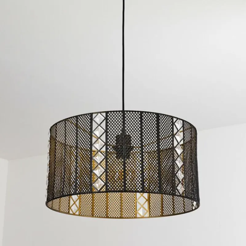 Lampes Dorées-hofstein Suspension Westlake Noir, 1 lumière