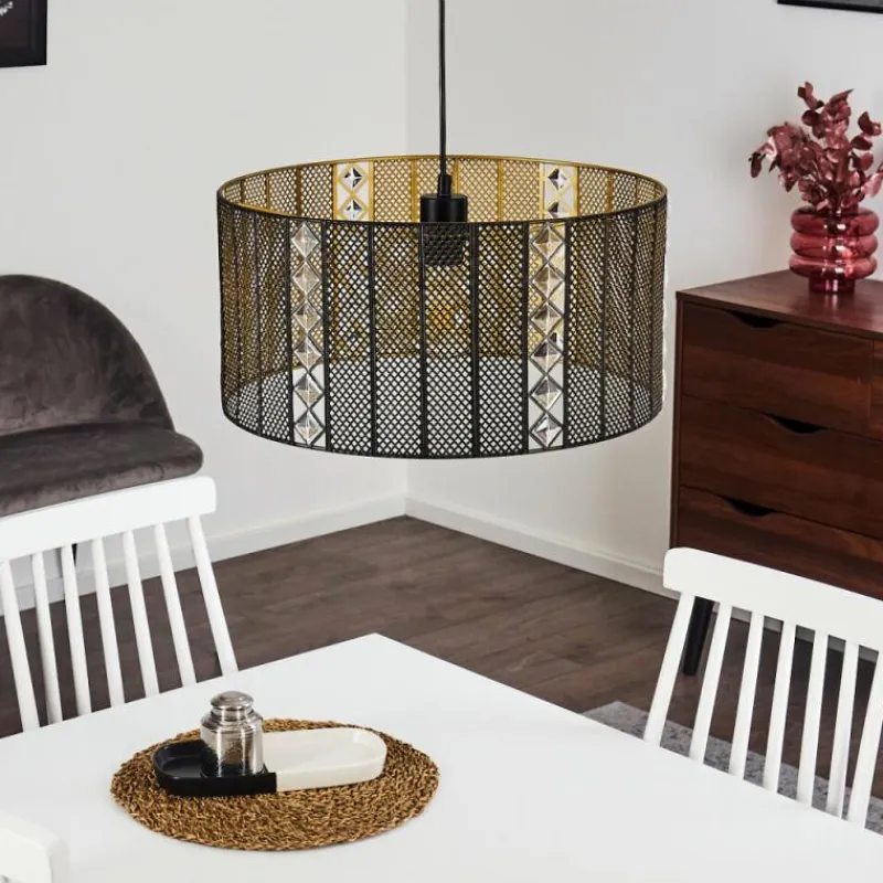 Lampes Dorées-hofstein Suspension Westlake Noir, 1 lumière