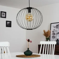 hofstein Suspension Wharua Noir, 1 lumière* Suspensions