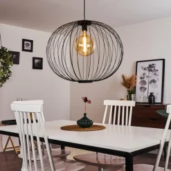 hofstein Suspension Wharua Noir, 1 lumière* Suspensions