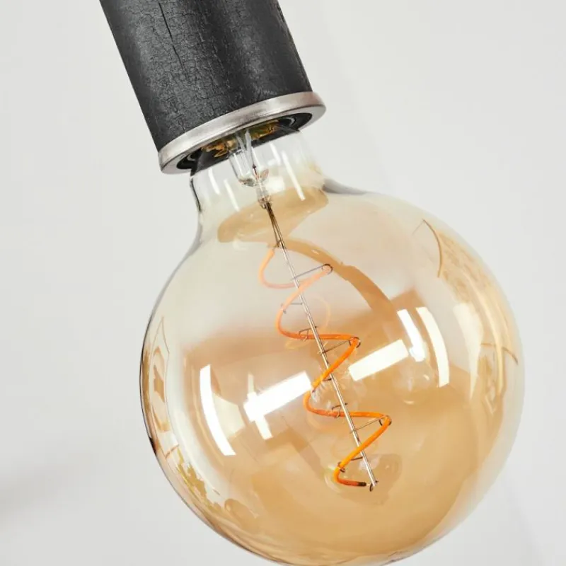 Luminaires Scandinaves-hofstein Suspension Wheelwright Noir, 4 lumières