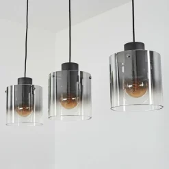 hofstein Suspension Wichita Noir, 3 lumières