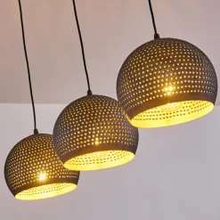 Luminaires Orientaux-hofstein Suspension Wildervanksterdallen Noir, 3 lumières