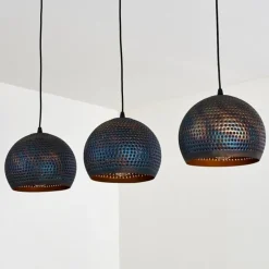 Luminaires Orientaux-hofstein Suspension Wildervanksterdallen Noir, 3 lumières