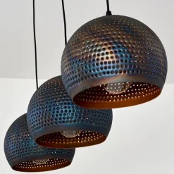 Luminaires Orientaux-hofstein Suspension Wildervanksterdallen Noir, 3 lumières