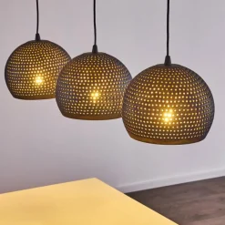 Luminaires Orientaux-hofstein Suspension Wildervanksterdallen Noir, 3 lumières