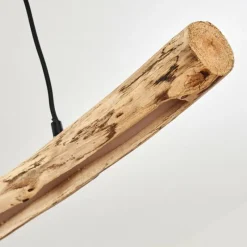 Luminaires Rustiques-hofstein Suspension Winterthur LED Bois clair, Noir, 1 lumière