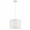 Lampes En Tissu-Luminaires Wofi Suspension Wofi BELLE Blanc, 1 lumière