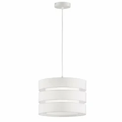Lampes En Tissu-Luminaires Wofi Suspension Wofi BELLE Blanc, 1 lumière
