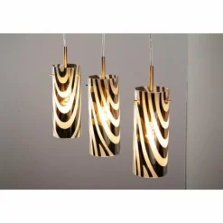 Luminaires Wofi Suspension Wofi COLLAGE Nickel mat, 3 lumières