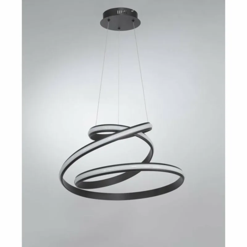 Luminaires Wofi Suspension WOFI TESS LED Noir, 1 lumière* Suspensions