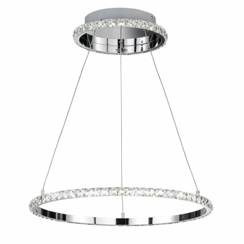 Luminaires Wofi Suspension Wofi-Leuchten HARLEY LED Chrome, 1 lumière* Suspensions