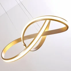 hofstein Suspension Woyens LED Acier brossé, 1 lumière