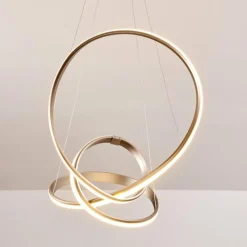 hofstein Suspension Woyens LED Acier inoxydable, 1 lumière